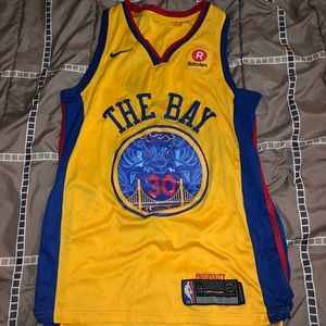 Stephen Curry Warriors Chinese heritage jersey